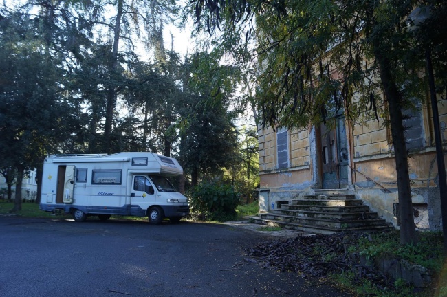 Il camper di Case Matte a Santa Maria della Pietà